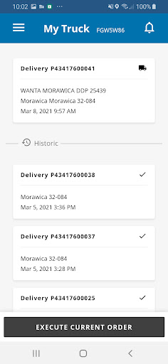 Android application QA MyTruck GO screenshort