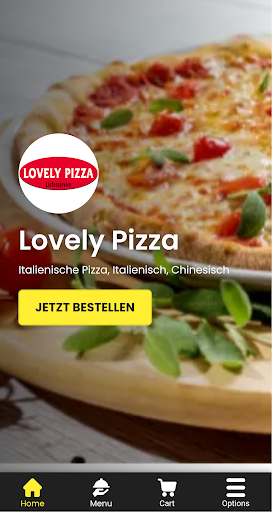 Android application Lovely Pizza screenshort