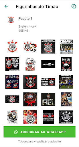 Android application Figurinhas do Corinthians screenshort
