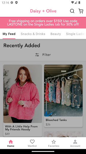 Android application Daisy + Olive screenshort