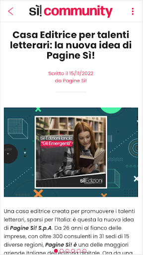 Sì! Community Screen 3