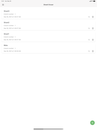 Sheet Viewer ekran görüntüsü