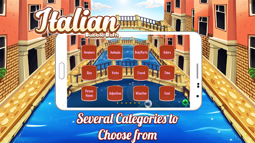 Italian Vocabulary Bubble Bath Screenshot 3 - AppWisp.com