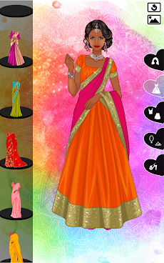 Indian Sari dress upのおすすめ画像1