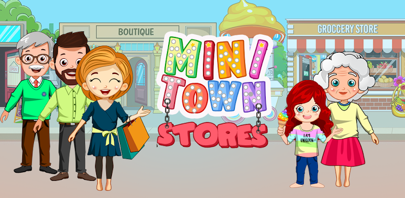 Mini Town Kids Shopping Stores