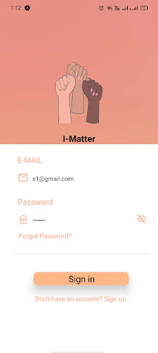 Android application I-Matter Students screenshort