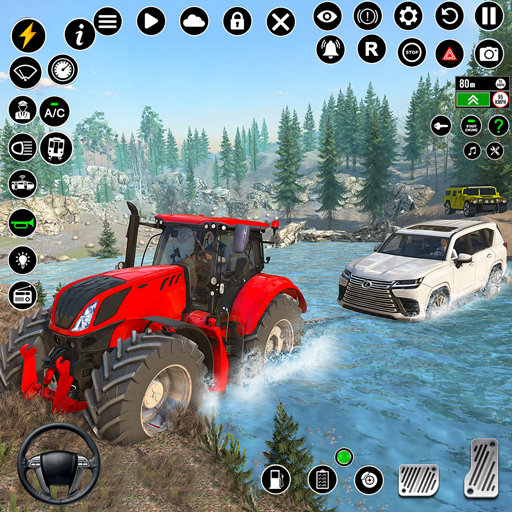 Heavy Tractor Pulling Games 3D