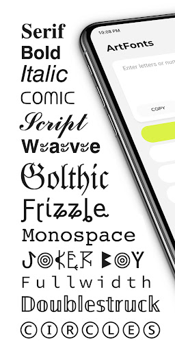 Android application ArtFonts: Stylish Text screenshort