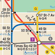 Map of NYC Subway: offline MTA – Ad Free!