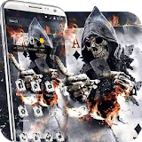 Flame Poker Skeleton 3d theme icon