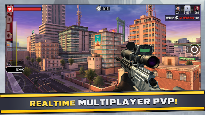 #4. Pure Sniper: City Gun Shooting (Android) By: Miniclip.com