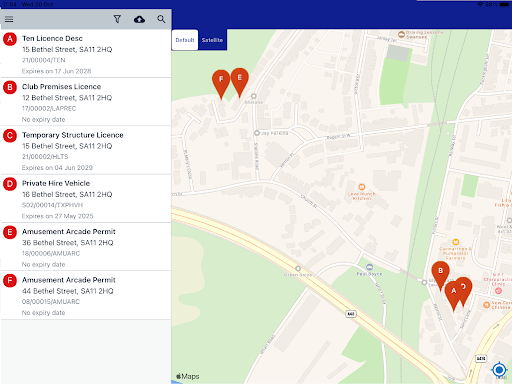 Android application OnSite - Licensing Enforcement screenshort