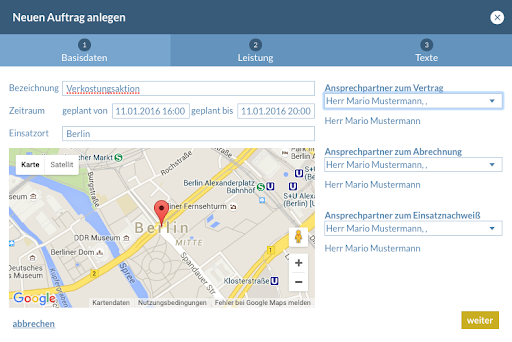 Android application Berlin Cuisine - Event screenshort