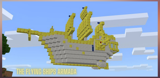 Mod Flying Ships Armada MCPE
