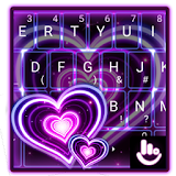 Sparkling Purple Heart Keyboard Theme icon