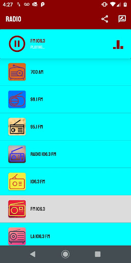 Android application Rai Radio 2 Diretta screenshort
