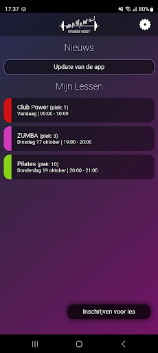 Android application Fitness Voigt screenshort