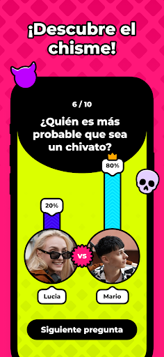 Vista previa de la aplicación