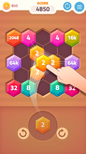 Android application Merge Puzzle: Number Games screenshort