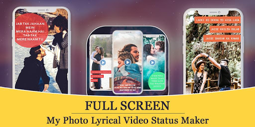 Android application Full Screen Video Status Maker screenshort