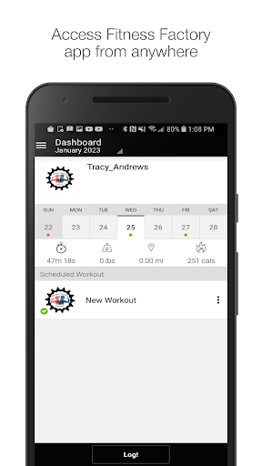 Android application Fitness Factory Gym and Spa screenshort
