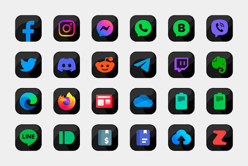 Bastis Black - Icon Pack Screen 3