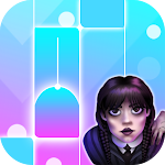 Cover Image of Download Wednesday Addams Piano Tiles  APK