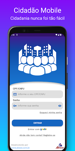 Android application Cidadão Mobile screenshort