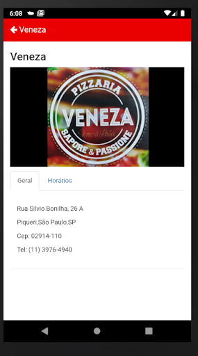 Veneza Pizzas Screen 3