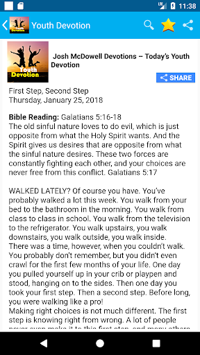 Daily Youth Devotion Screen 3