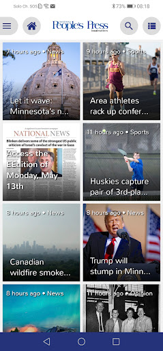 Android application Owatonna People's Press screenshort