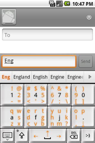 Android application Flit English suggestion screenshort