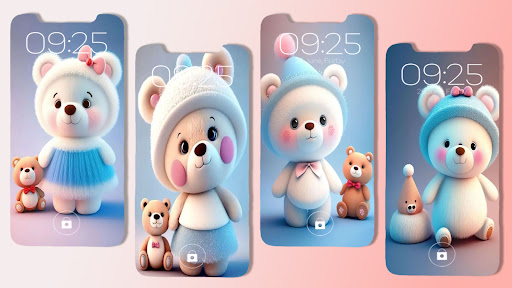 Android application Cute Bear Wallpaper screenshort