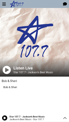 Android application STAR 1077 screenshort