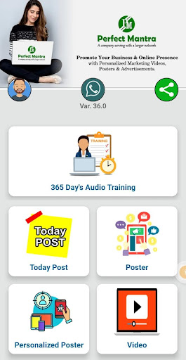 Android application Perfect Mantra Training App screenshort