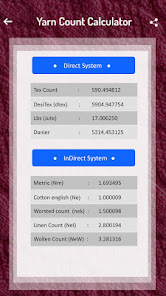 Captura de Pantalla 3 Cuenta de hilados y calculador android