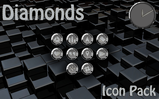 Diamonds Round Icon Pack