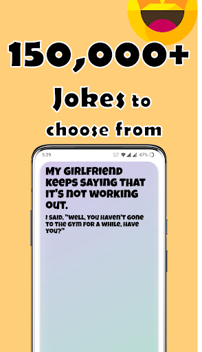 Android application Tale A Joke (150,000+ JOKES) screenshort