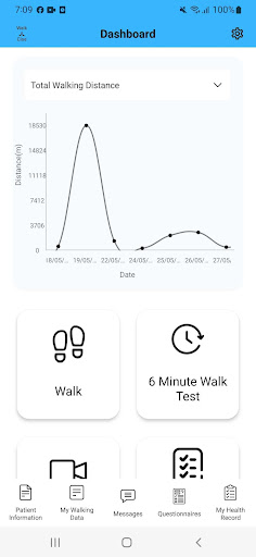 Android application Walk-A-Cise screenshort