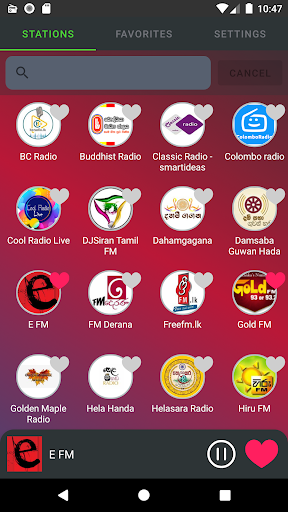 Android application Sri Lanka Radio screenshort