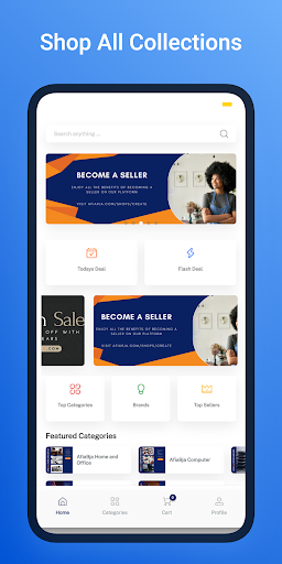 Android application Afia9ja screenshort