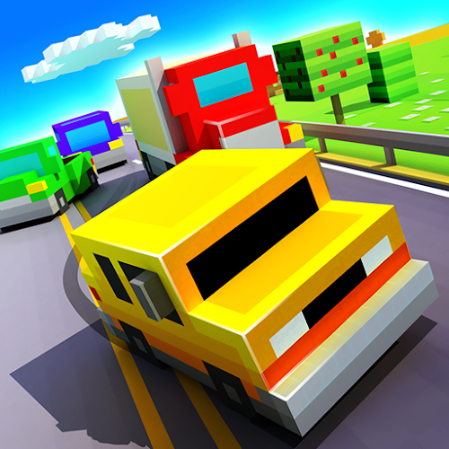 Blocky Highway: Traffic Racing (Ad-Free/Mod Money/Unlocked) 1.2.4 mod