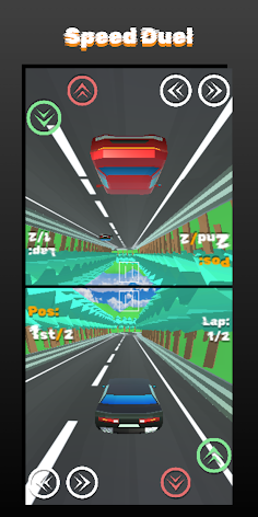 Two Player Racing - Speed Duel - Screenshot 2