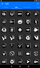 Flat Black and White Icon Pack poster 15