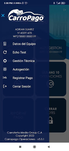 Carropago Operaciones Screen 3