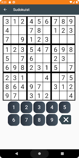 Sudokuist Screen 3