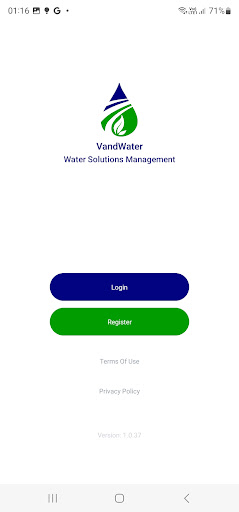 Android application VandWater screenshort