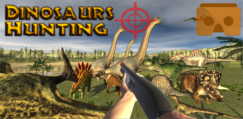 Dinosaurs Hunting VR Cardboard Jurassic