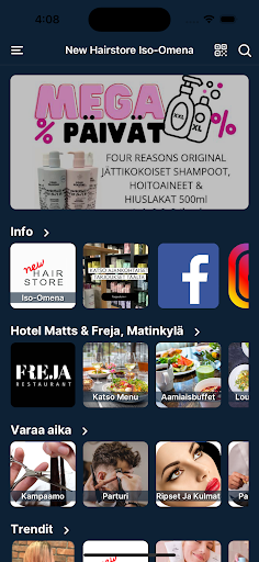 Android application New Hairstore Parturi-Kampaamo screenshort