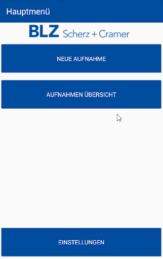 Android application BLZ Vertrieb App screenshort